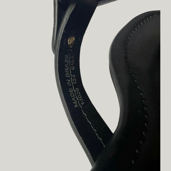 Tory Burch Black Leather Miller Sandals Size 6.5 NWOT - Picture 5 of 5